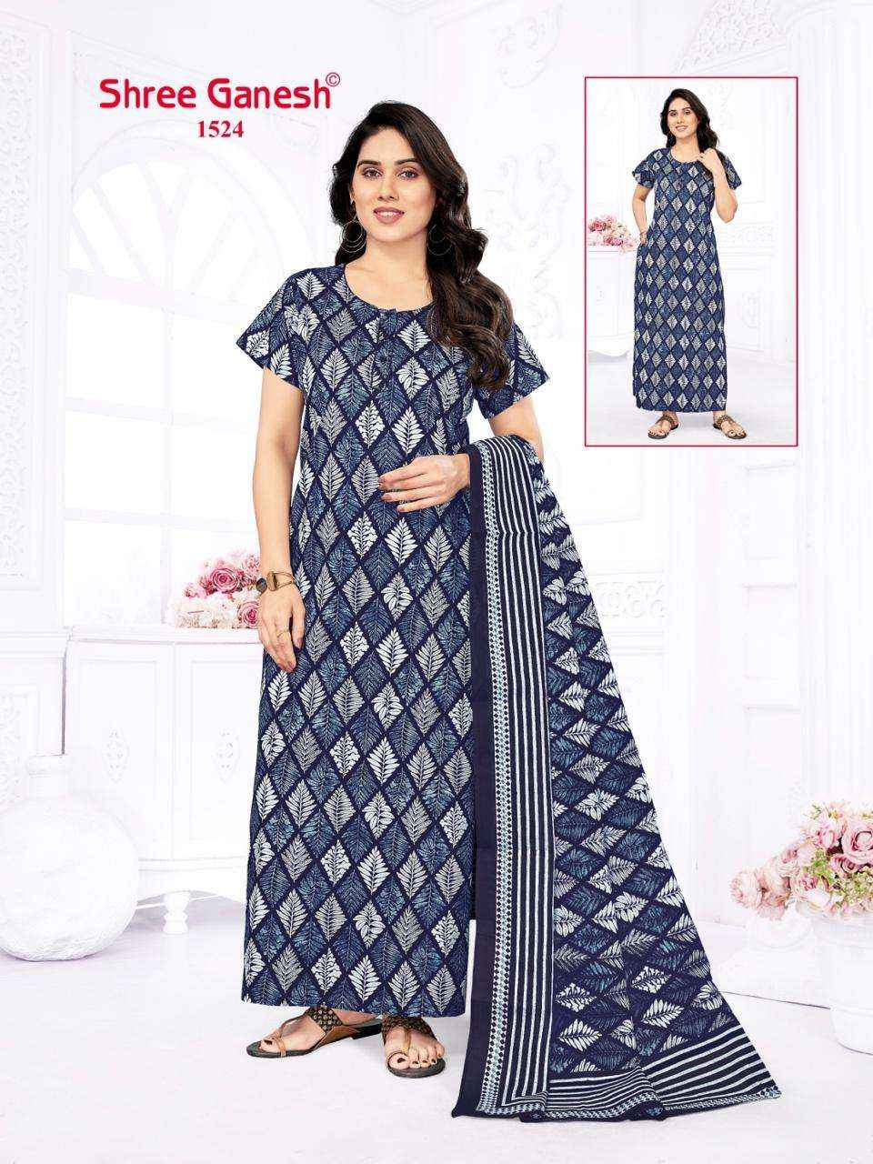 SHREE GANESH KALKI VOL 2 COTTON NIGHTY WITH DUPATTA ( 20 PCS CATALOG )