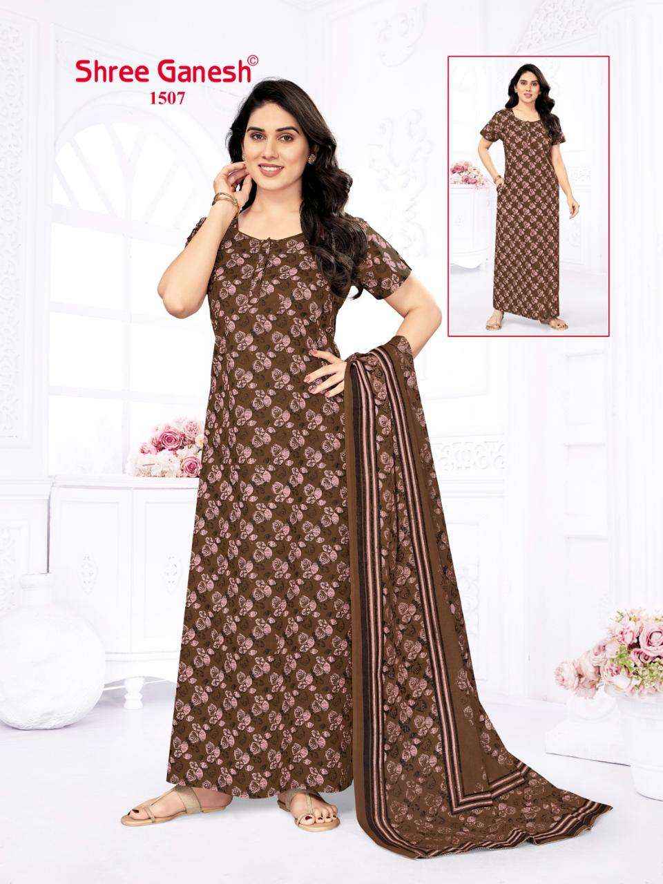 SHREE GANESH KALKI VOL 2 COTTON NIGHTY WITH DUPATTA ( 20 PCS CATALOG )