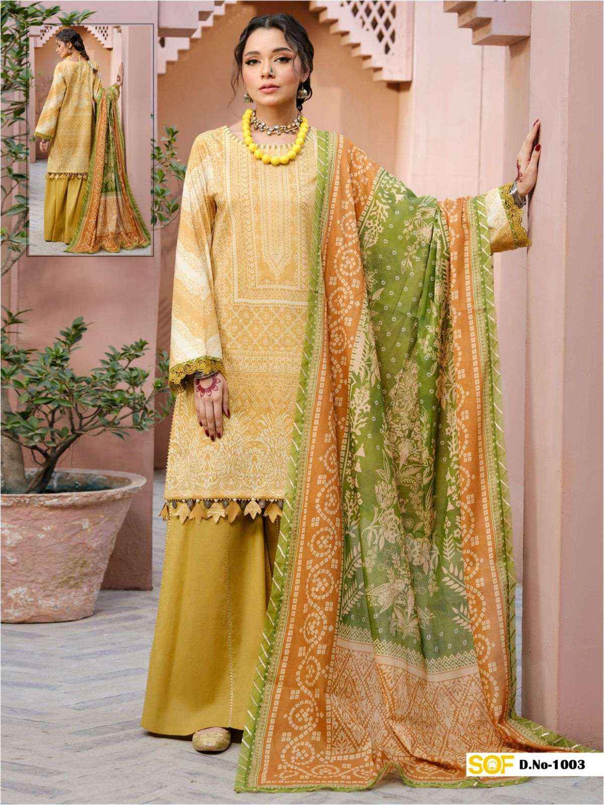 SHREE OM FAB ALIYA B NX LAWN COTTON PAKISTANI SALWAR KAMEZ ( 6 PCS CATALOG )