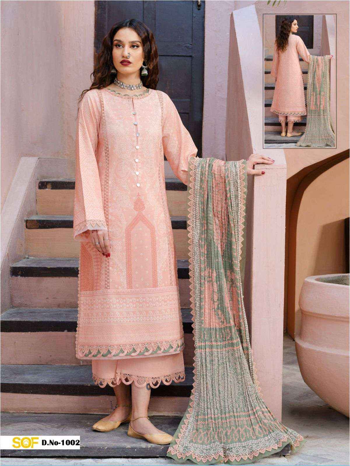 SHREE OM FAB ALIYA B NX LAWN COTTON PAKISTANI SALWAR KAMEZ ( 6 PCS CATALOG )