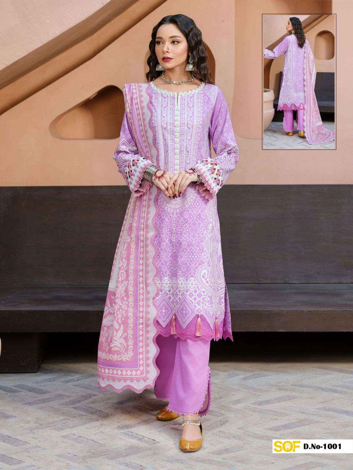 SHREE OM FAB ALIYA B NX LAWN COTTON PAKISTANI SALWAR KAMEZ ( 6 PCS CATALOG )