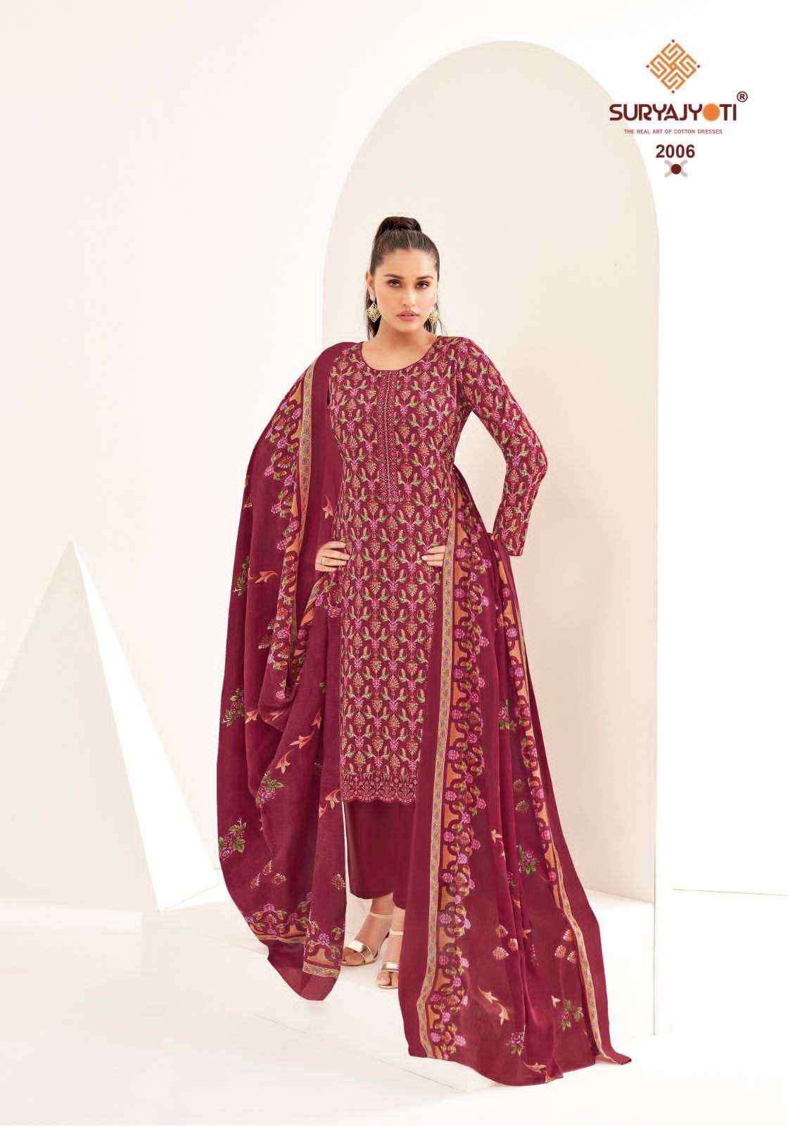 SURYAJYOTI PAARUL VOL 2 COTTON FOIL PRINT SALWAR SUIT ( 8 PCS CATALOG )