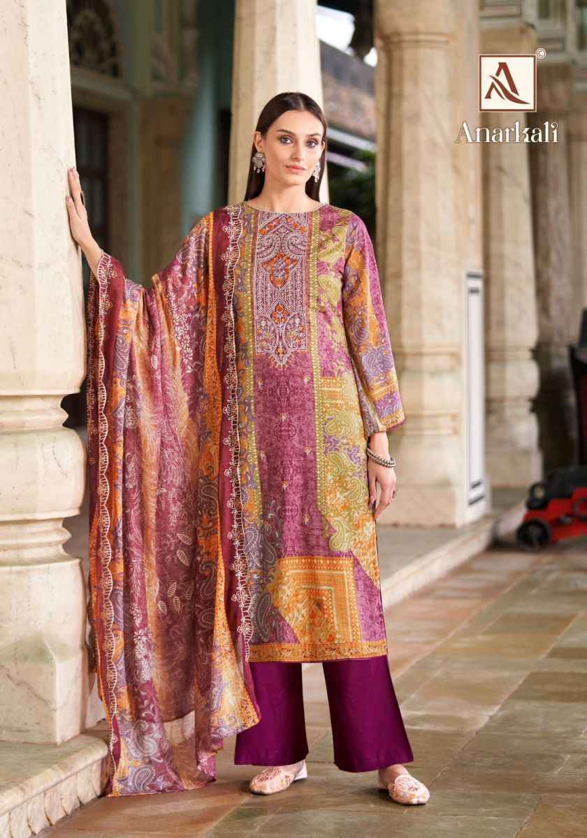 Alok Anarkali Cotton Dress Material - Surat Wholesale Bazaar ( 8 pcs Catalogue )