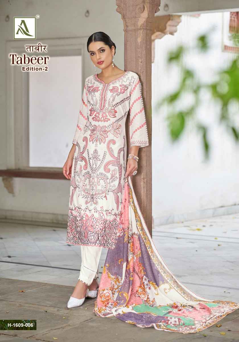 Alok Tabeer Edition 2 Cambric Lawn Ladies Dress Material Wholesale Surat ( 6 pcs Catalogue )