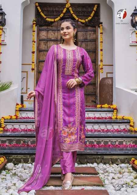 Anju Fabrics Fiza Vol 2 Wholesale Readymade Jacquard Suit ( 5 Pc Catalog )