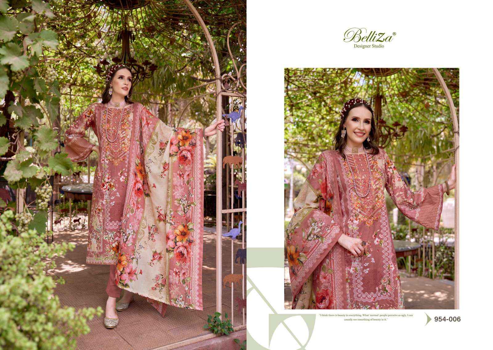 BELLIZA DESIGNER NAIRA VOL 69 COTTON WHOLESALE SALWAR KAMEEZ ( 8 PCS CATALOG )