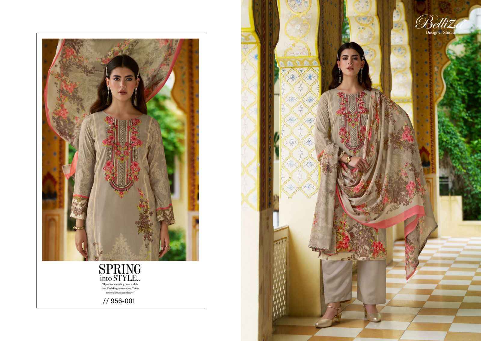 Belliza Riwayat Vol 3 Viscose Rayon Dress Material Surat Wholesaler ( 8 pcs Catalogue )