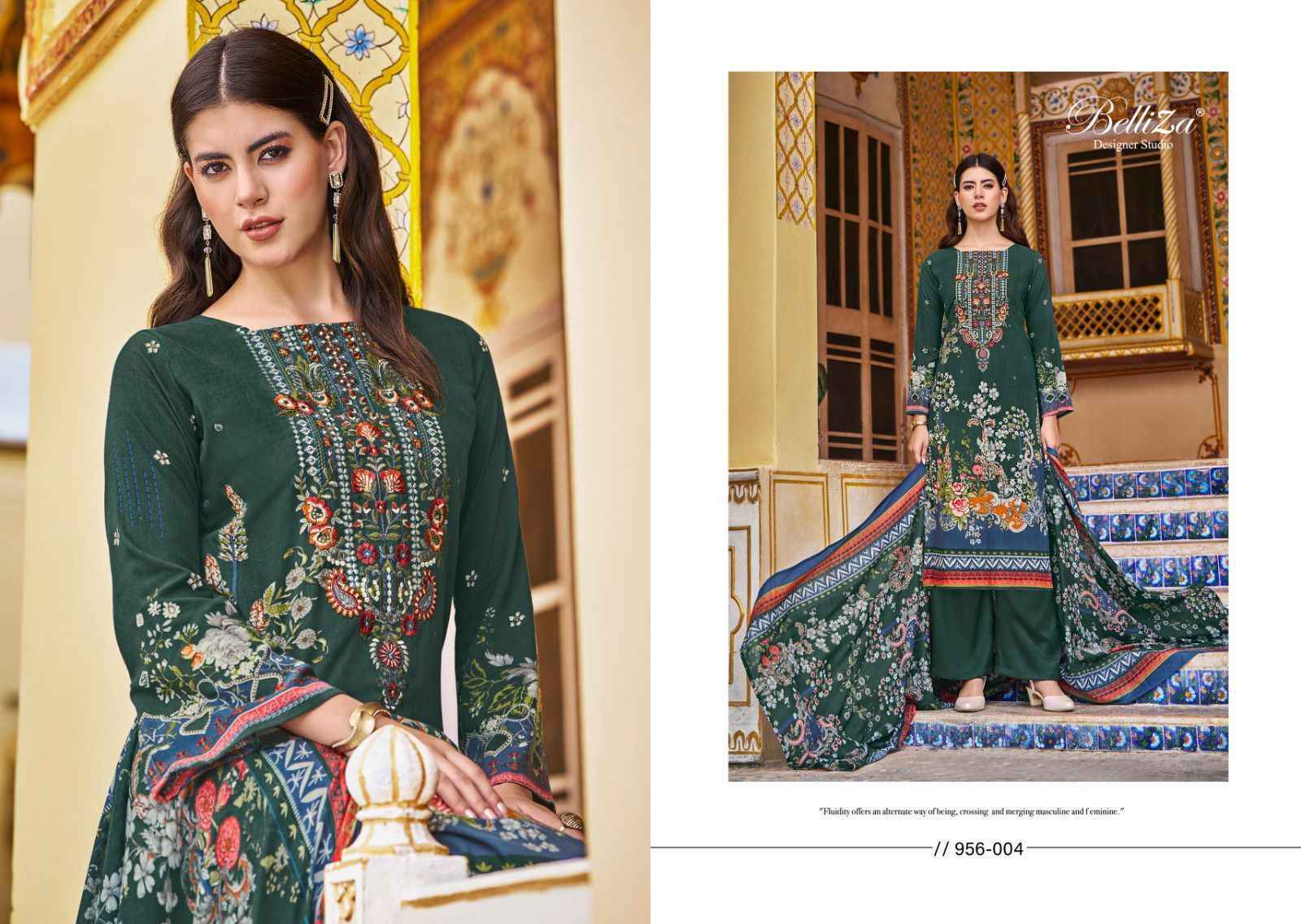 Belliza Riwayat Vol 3 Viscose Rayon Dress Material Surat Wholesaler ( 8 pcs Catalogue )