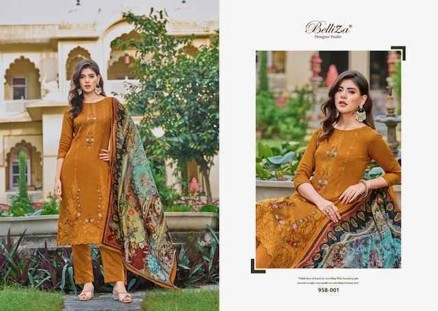 Belliza Zarqash Jam Dress Material - Ladies Suit Wholesale Surat ( 8 pcs Catalogue )