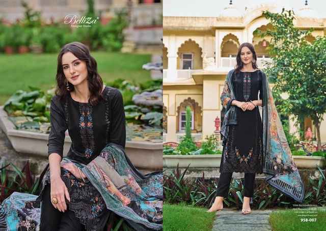 Belliza Zarqash Jam Dress Material - Ladies Suit Wholesale Surat ( 8 pcs Catalogue )