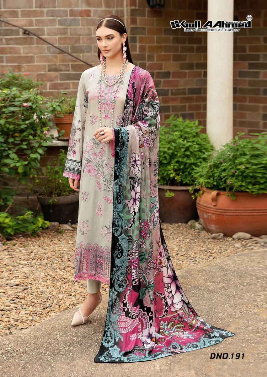 Gull Aahmed Vol 22 Cotton Ladies Salwar Kameez Online Shopping ( 6 pcs Catalogue )