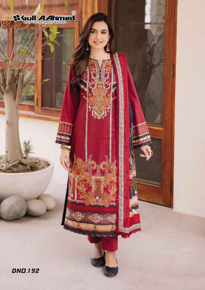 Gull Aahmed Vol 22 Cotton Ladies Salwar Kameez Online Shopping ( 6 pcs Catalogue )