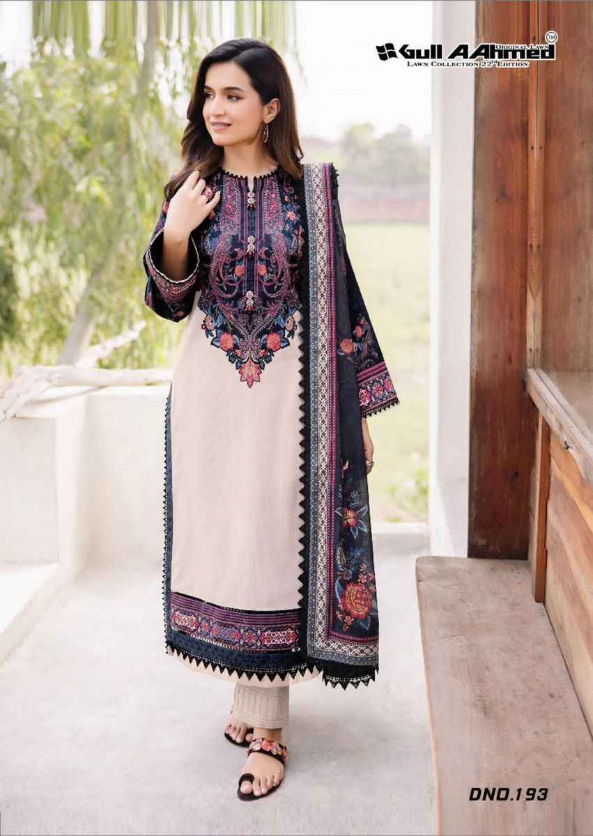 Gull Aahmed Vol 22 Cotton Ladies Salwar Kameez Online Shopping ( 6 pcs Catalogue )