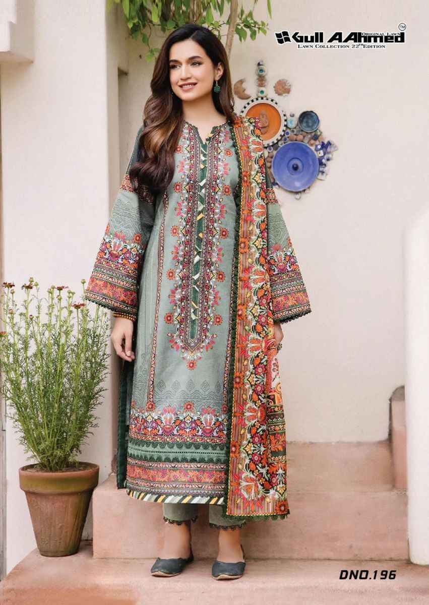 Gull Aahmed Vol 22 Cotton Ladies Salwar Kameez Online Shopping ( 6 pcs Catalogue )