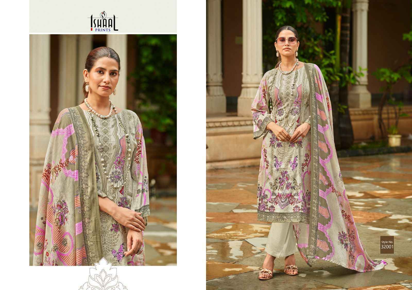 Ishaal Prints Gulmohar Vol 32 Lawn Dress Material (10 Pc Catalouge )