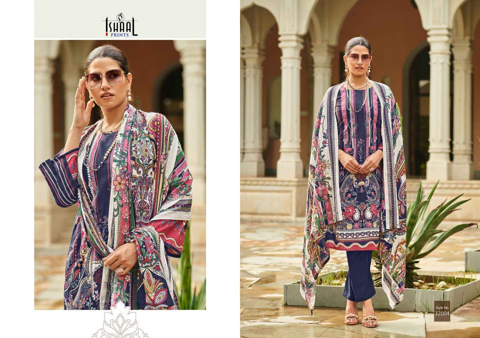 Ishaal Prints Gulmohar Vol 32 Lawn Dress Material (10 Pc Catalouge )