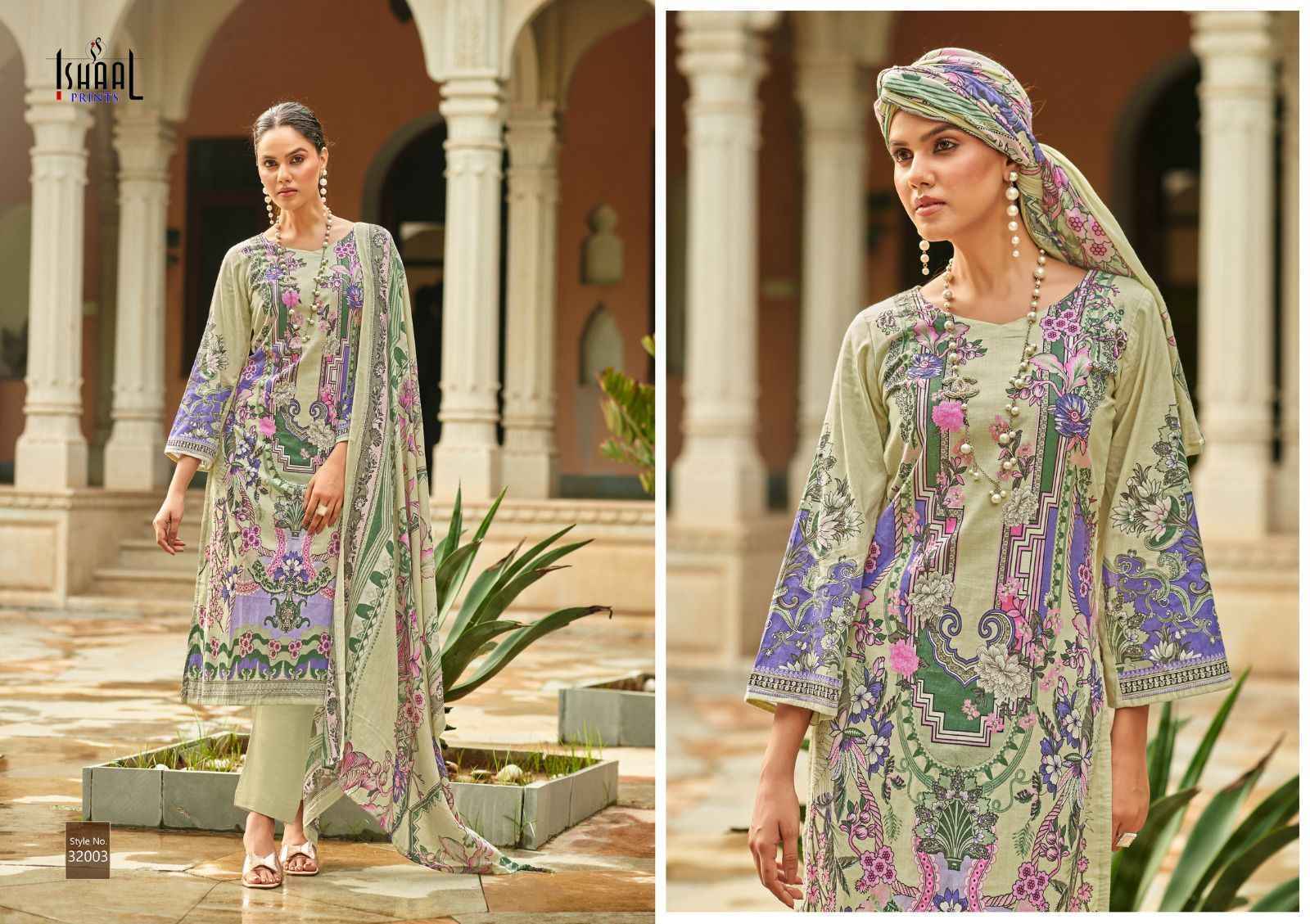 Ishaal Prints Gulmohar Vol 32 Lawn Dress Material (10 Pc Catalouge )