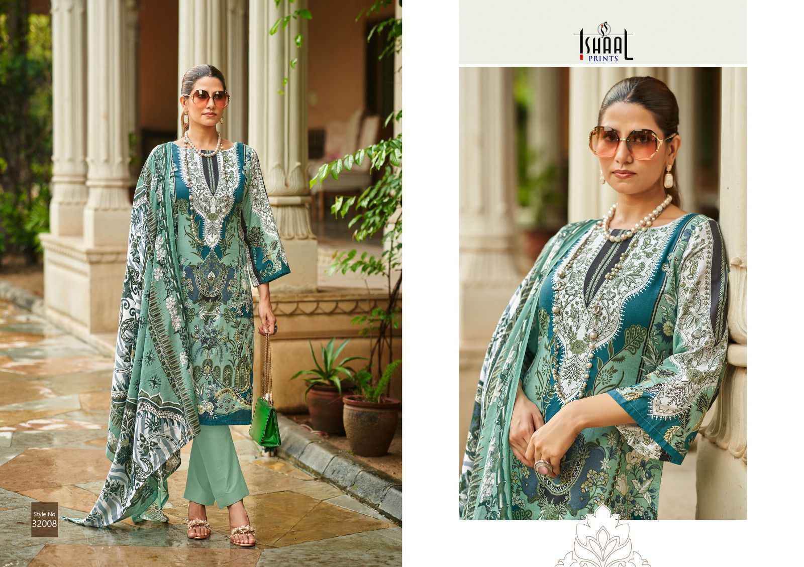 Ishaal Prints Gulmohar Vol 32 Lawn Dress Material (10 Pc Catalouge )