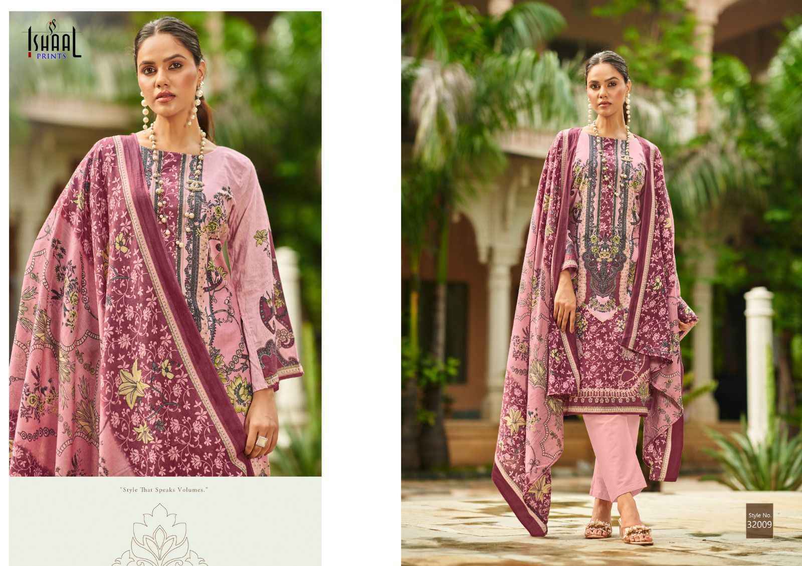 Ishaal Prints Gulmohar Vol 32 Lawn Dress Material (10 Pc Catalouge )