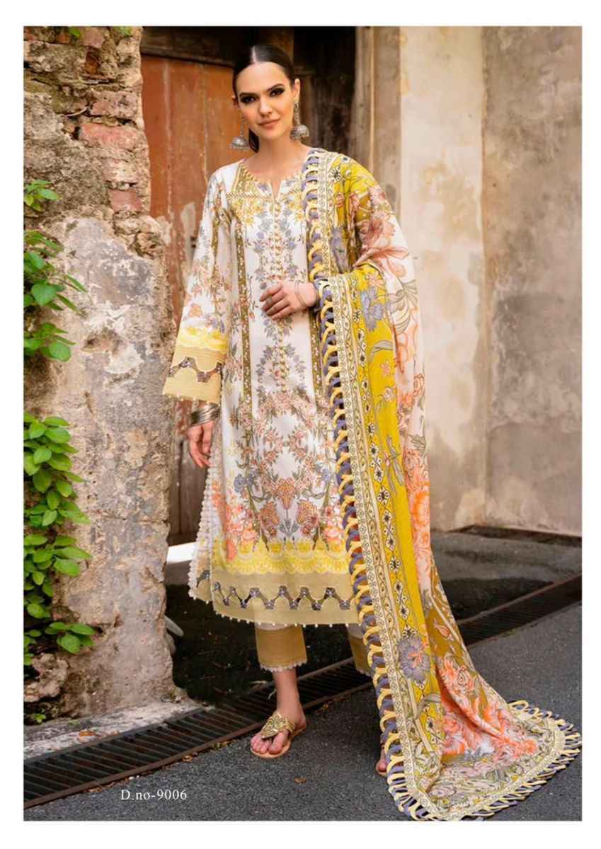 Jade Crimson Exclusive Heavy Lawn Collection Vol 9 Cotton Dress Material ( 6 pc Cataloge )