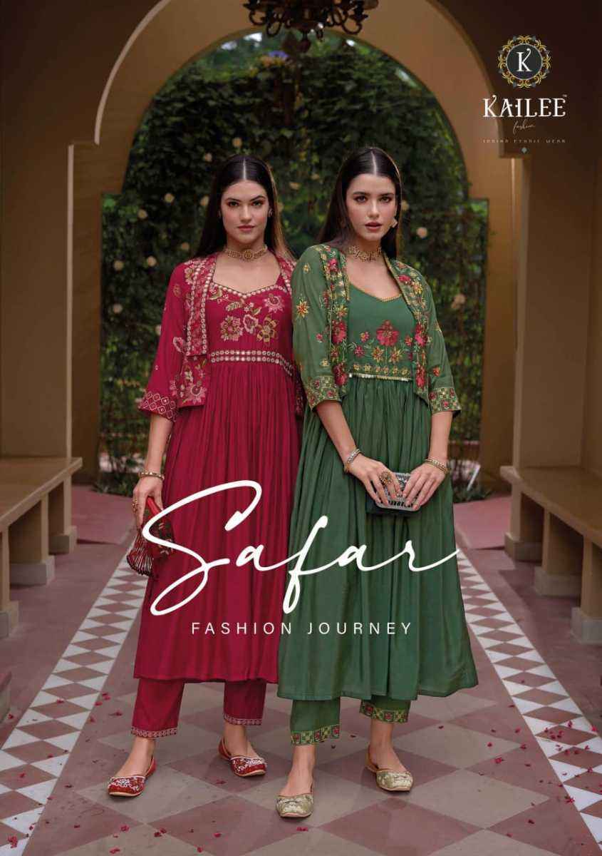 Kailee Fashion Safar Silk Readymade Suit Surat Online Shopping ( 5 pcs Catalogue )