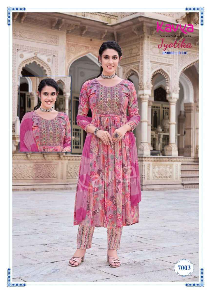 Kavya Jyotika Vol-7 Rayon Readymade Suit - Surat Wholesale Market ( 10 pcs Catalogue )