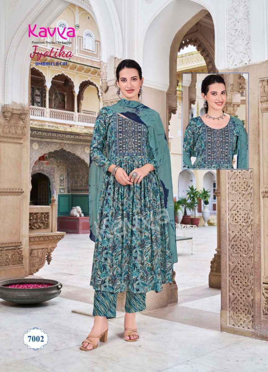 Kavya Jyotika Vol-7 Rayon Readymade Suit - Surat Wholesale Market ( 10 pcs Catalogue )