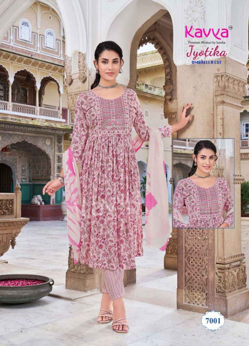 Kavya Jyotika Vol-7 Rayon Readymade Suit - Surat Wholesale Market ( 10 pcs Catalogue )