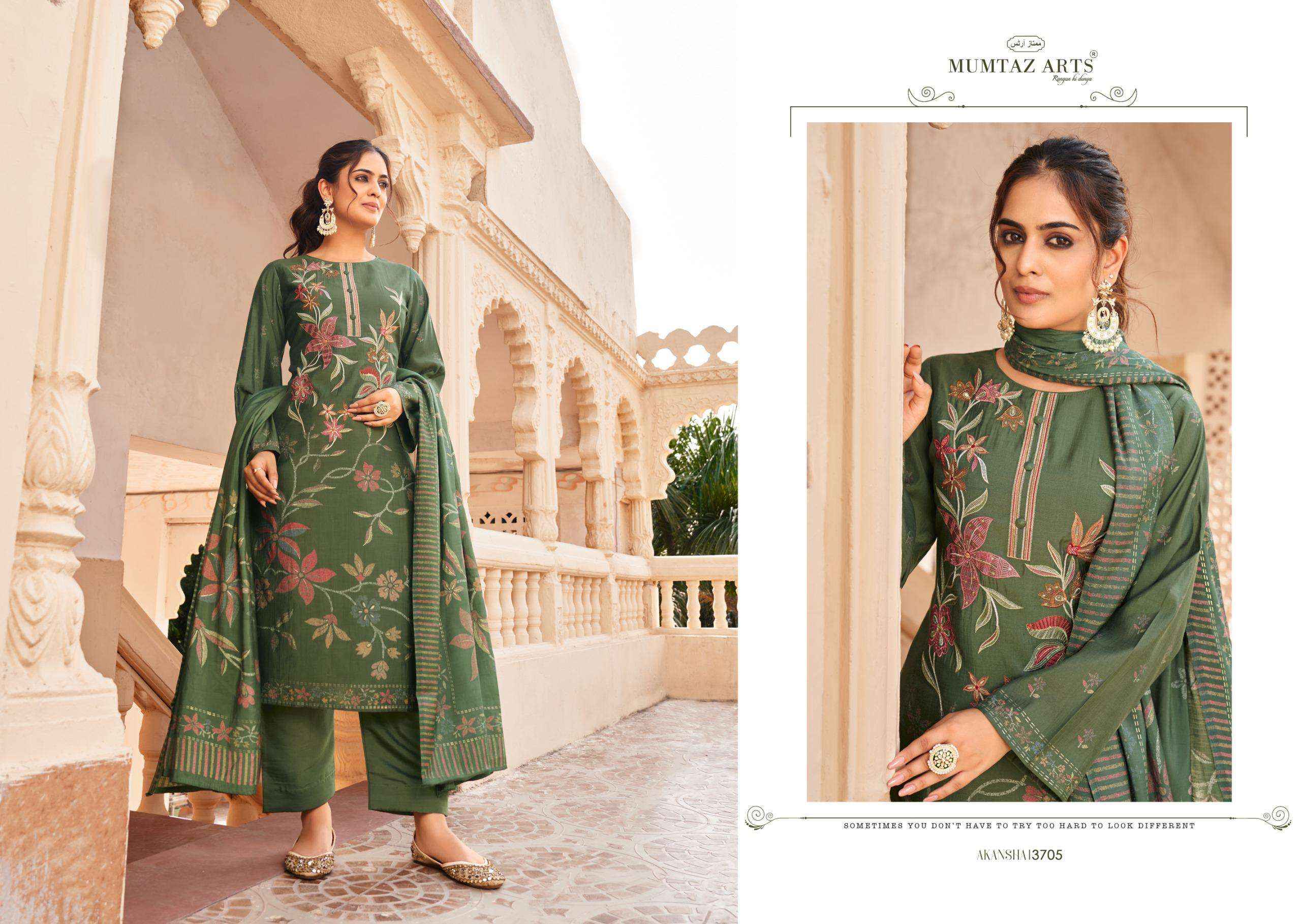 MUMTAZ ARTS AKANSHA VISCOSE WHOLESALE SALWAR KAMEEZ ( 6 PCS CATALOG )