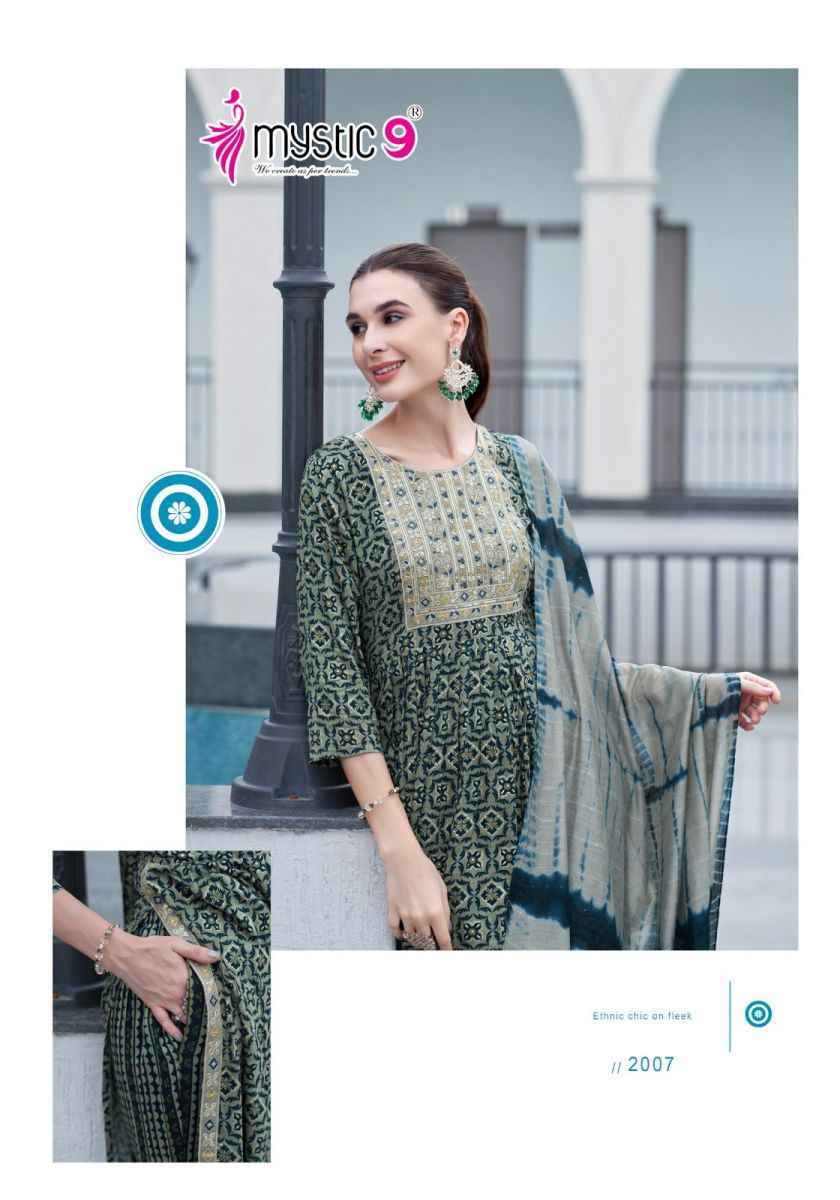 Mystic 9 Black Beauty Vol 2 Rayon Kurti Combo ( 8 pcs Catalogue )