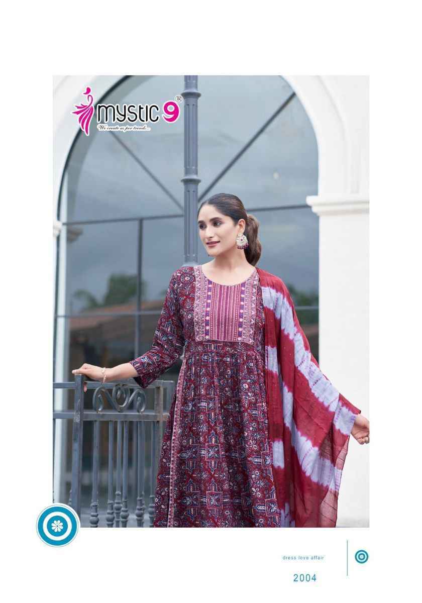 Mystic 9 Black Beauty Vol 2 Rayon Kurti Combo ( 8 pcs Catalogue )