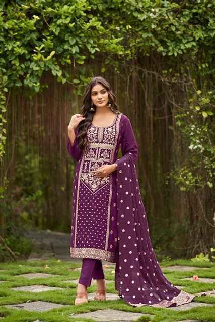 Ossm Banarasi Viscose Readymade Suits ( 6 pcs Catalogue )