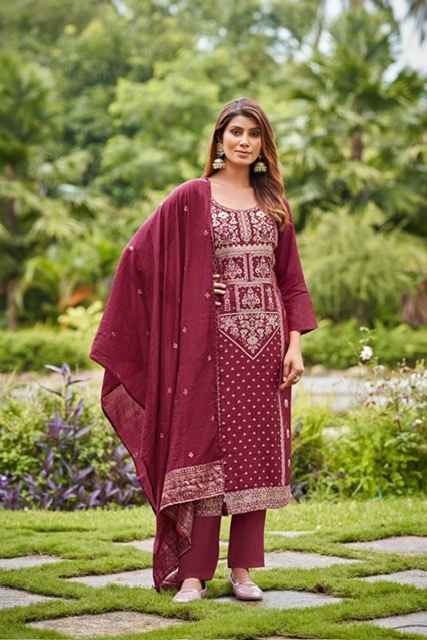 Ossm Banarasi Viscose Readymade Suits ( 6 pcs Catalogue )