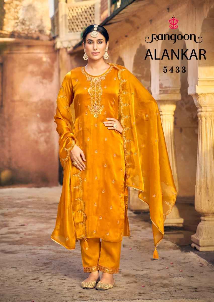 Rangoon Alankar Silk Readymade Suit - Surat Wholesale Bazaar ( 4 pcs Catalogue )