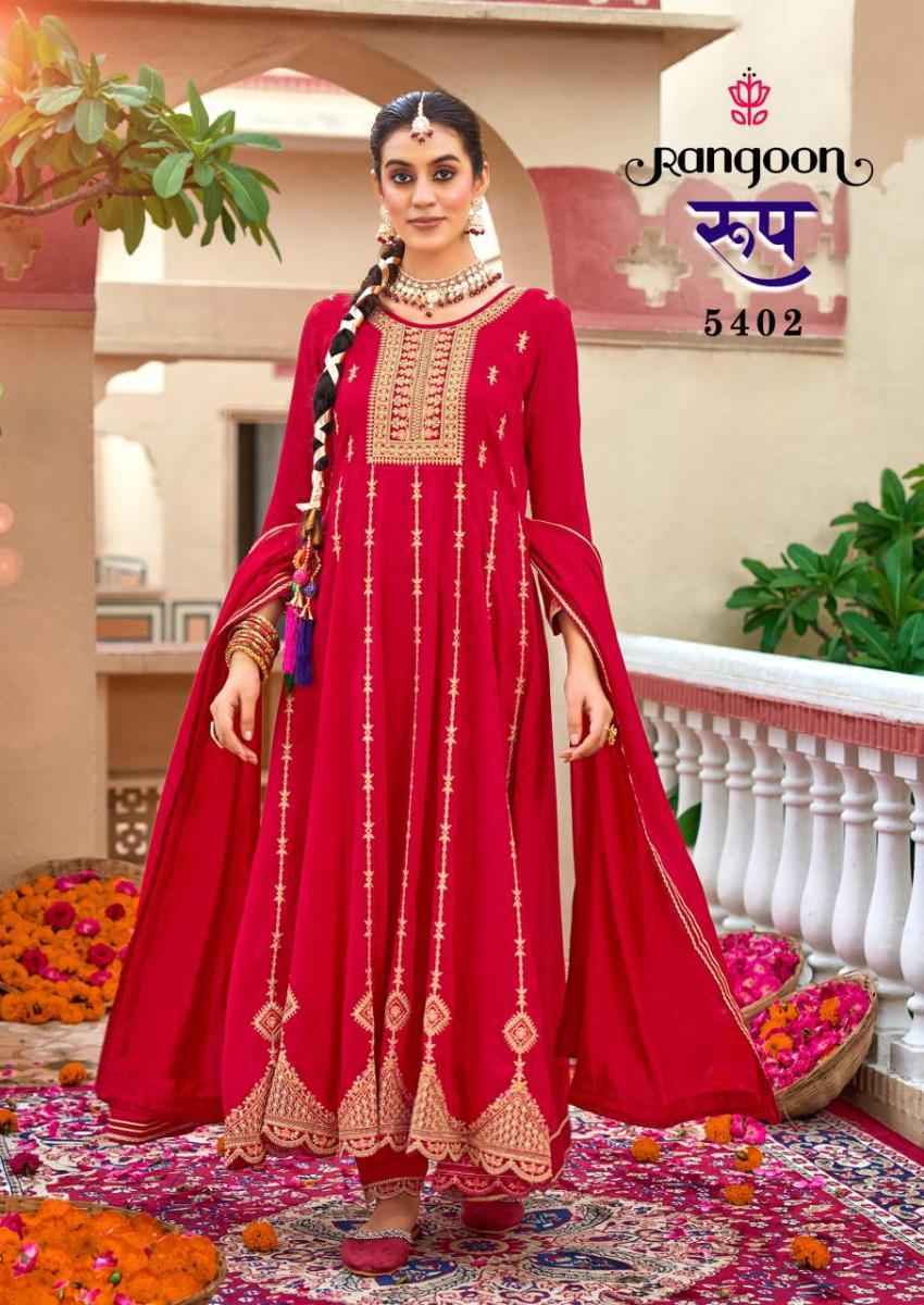 Rangoon Roop Silk Readymade Suit - Ladies Salwar Kameez Wholesale ( 4 pcs Catalogue )