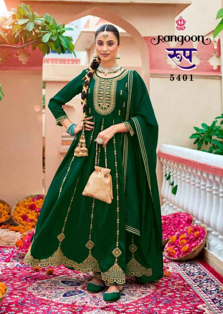 Rangoon Roop Silk Readymade Suit - Ladies Salwar Kameez Wholesale ( 4 pcs Catalogue )