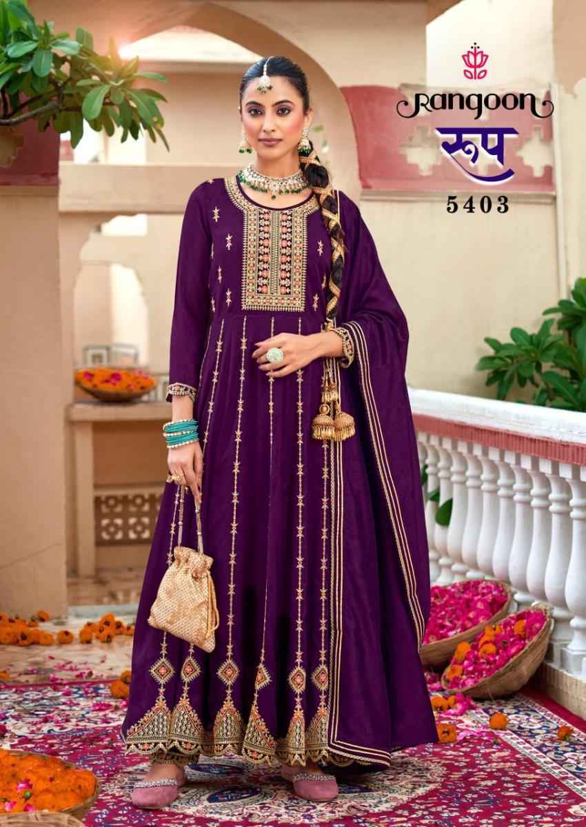 Rangoon Roop Silk Readymade Suit - Ladies Salwar Kameez Wholesale ( 4 pcs Catalogue )