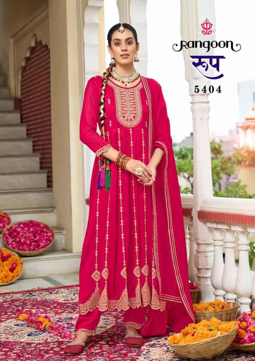 Rangoon Roop Silk Readymade Suit - Ladies Salwar Kameez Wholesale ( 4 pcs Catalogue )