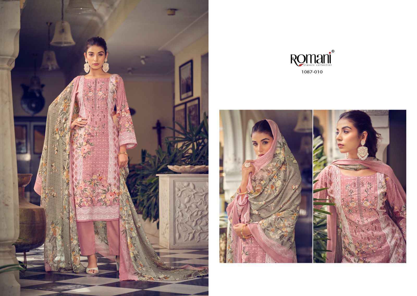 Romani Aarzu Vol 4 Cotton Dress Material - Latest Catalog Wholesale ( 10 pcs Catalogue )