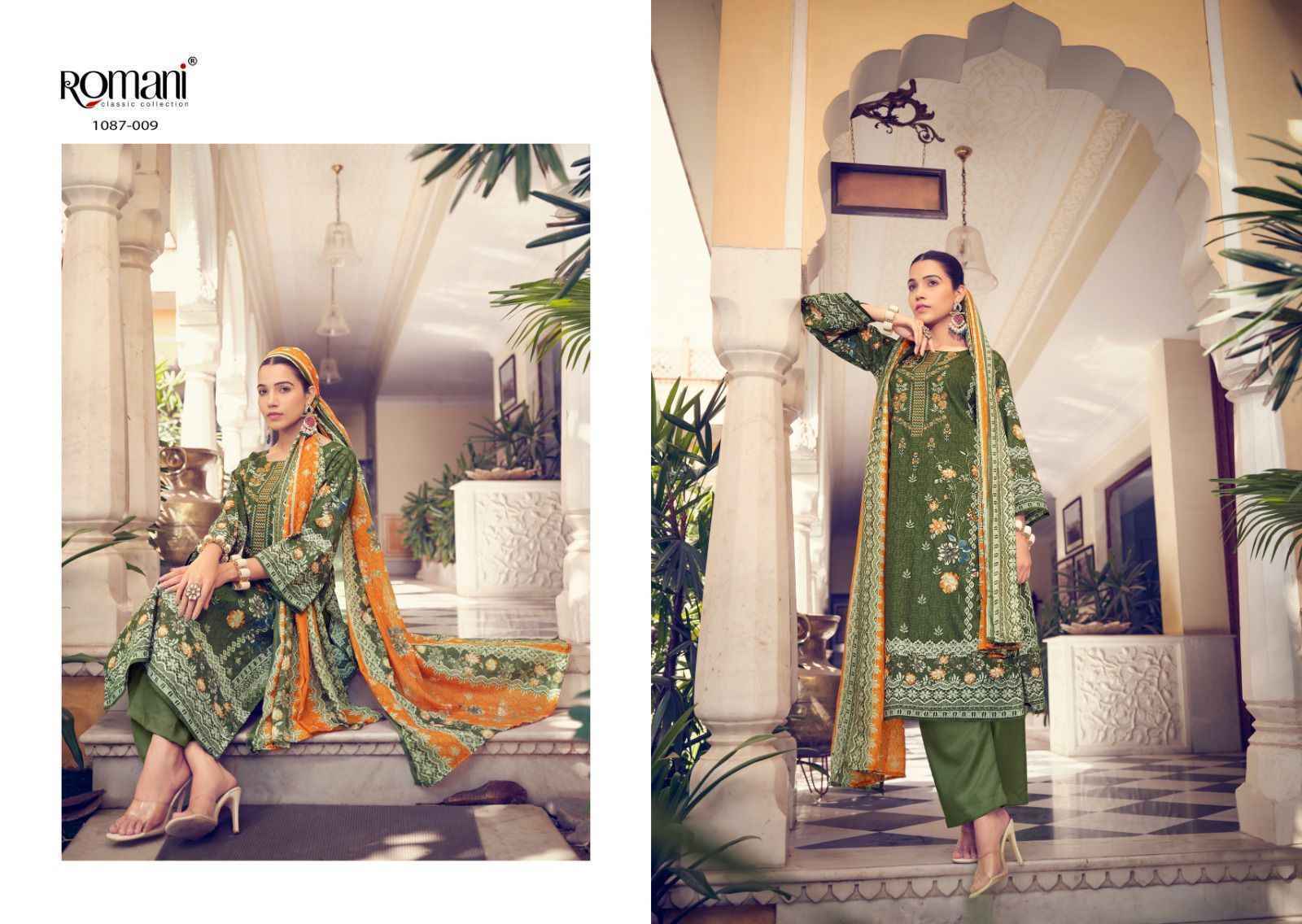 Romani Aarzu Vol 4 Cotton Dress Material - Latest Catalog Wholesale ( 10 pcs Catalogue )