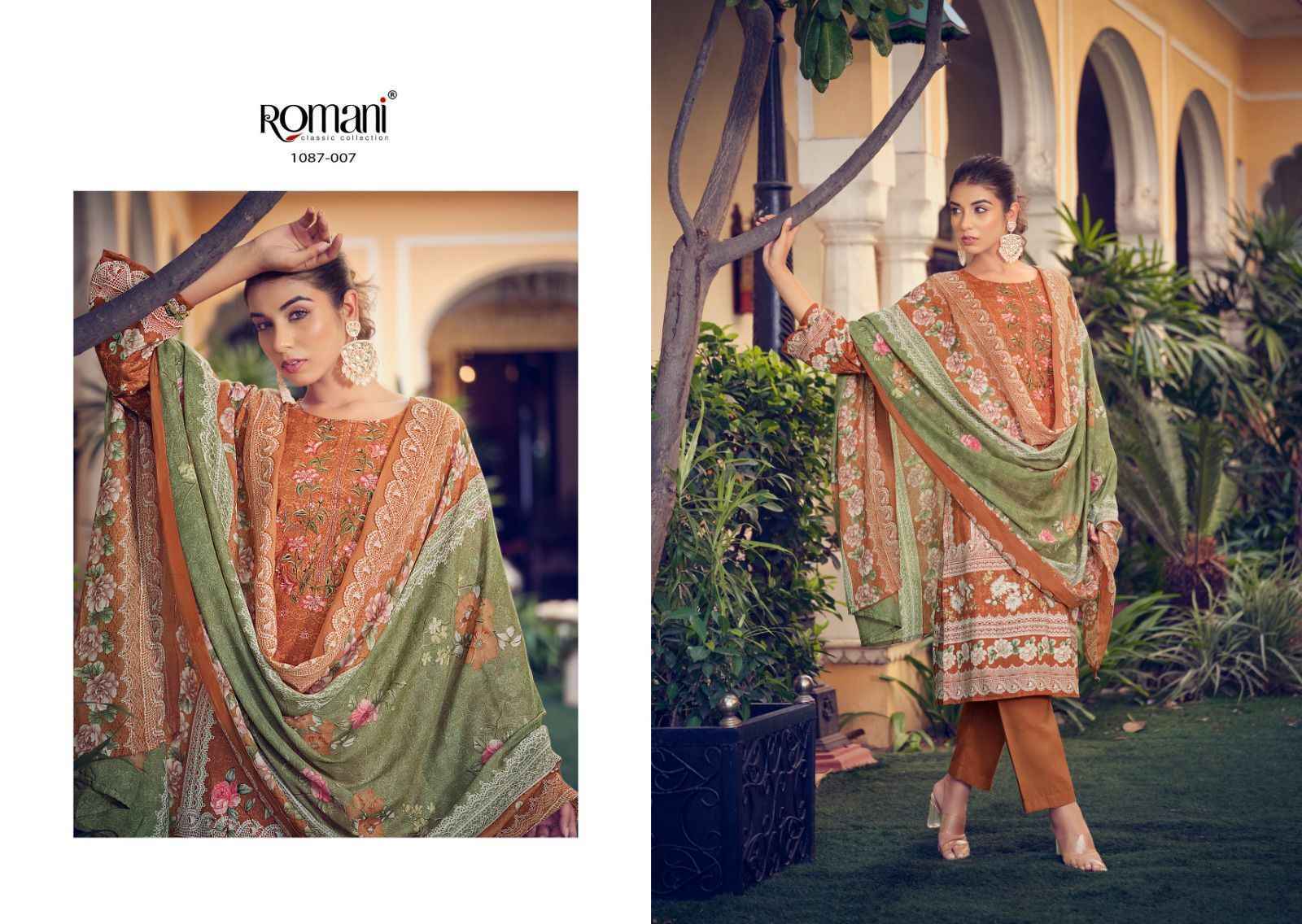 Romani Aarzu Vol 4 Cotton Dress Material - Latest Catalog Wholesale ( 10 pcs Catalogue )