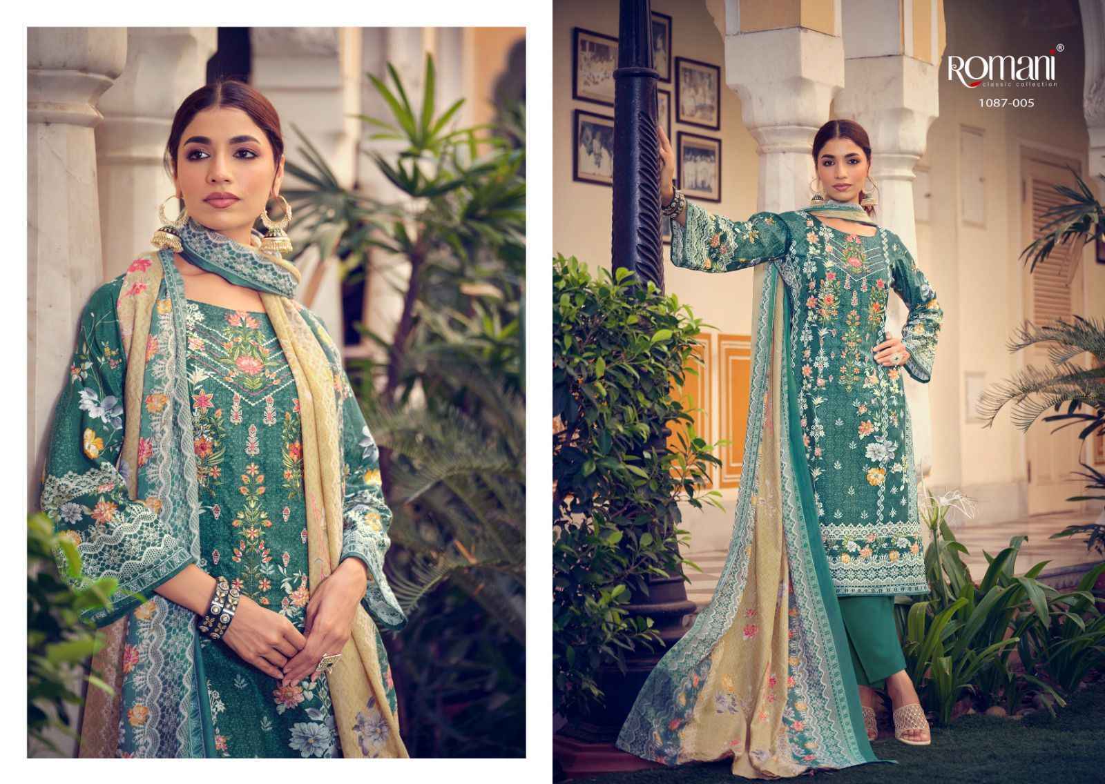 Romani Aarzu Vol 4 Cotton Dress Material - Latest Catalog Wholesale ( 10 pcs Catalogue )