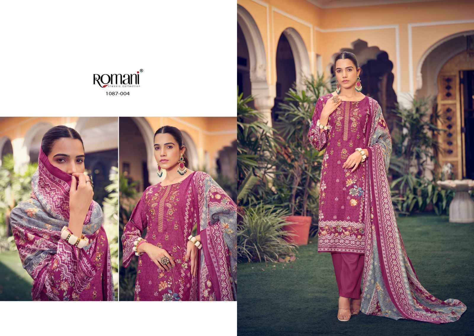 Romani Aarzu Vol 4 Cotton Dress Material - Latest Catalog Wholesale ( 10 pcs Catalogue )