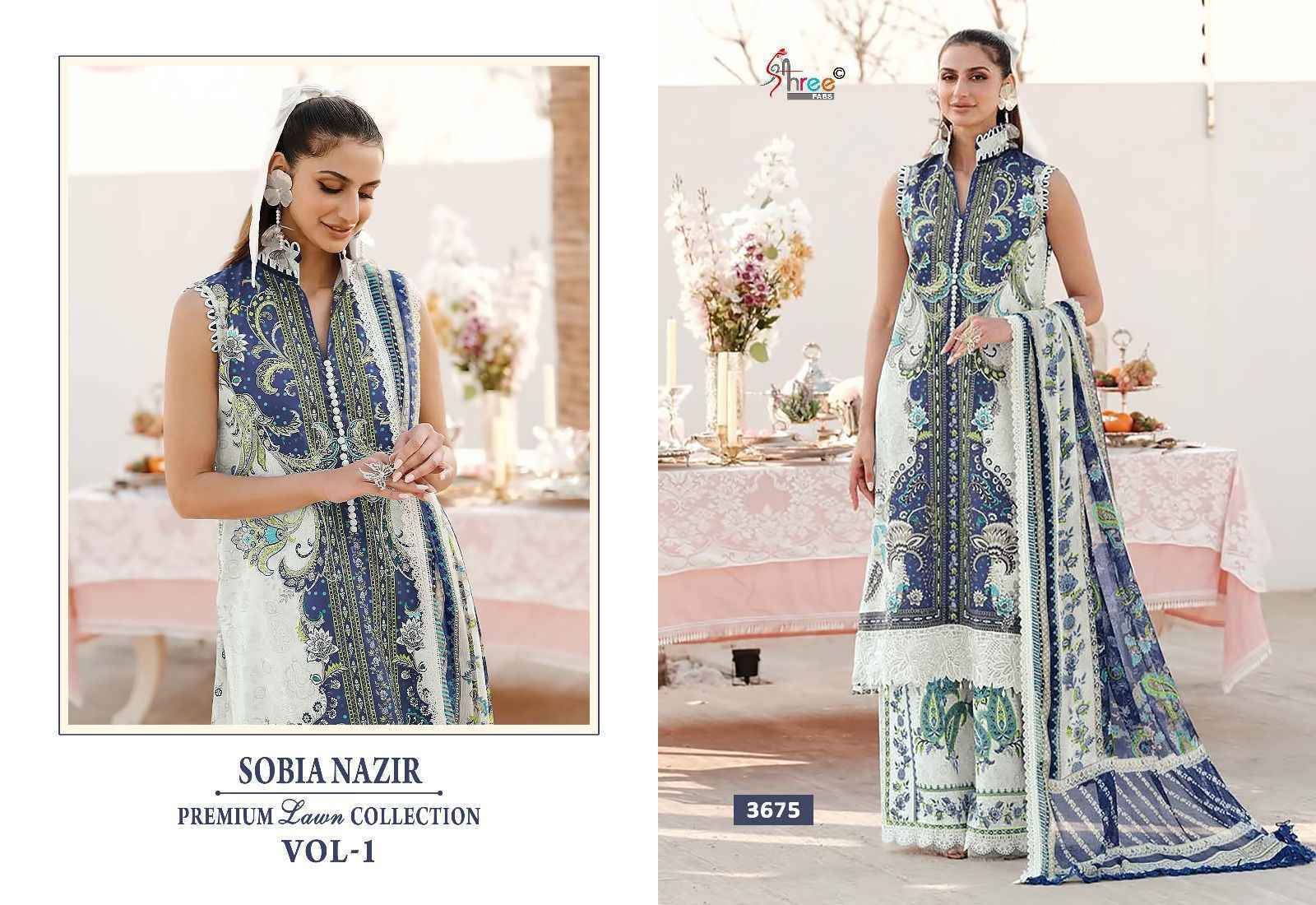 Shree Fabs Sobia Nazir Vol 1 Cotton Dress Material - Surat Wholesale Factory ( 6 pcs Catalogue )