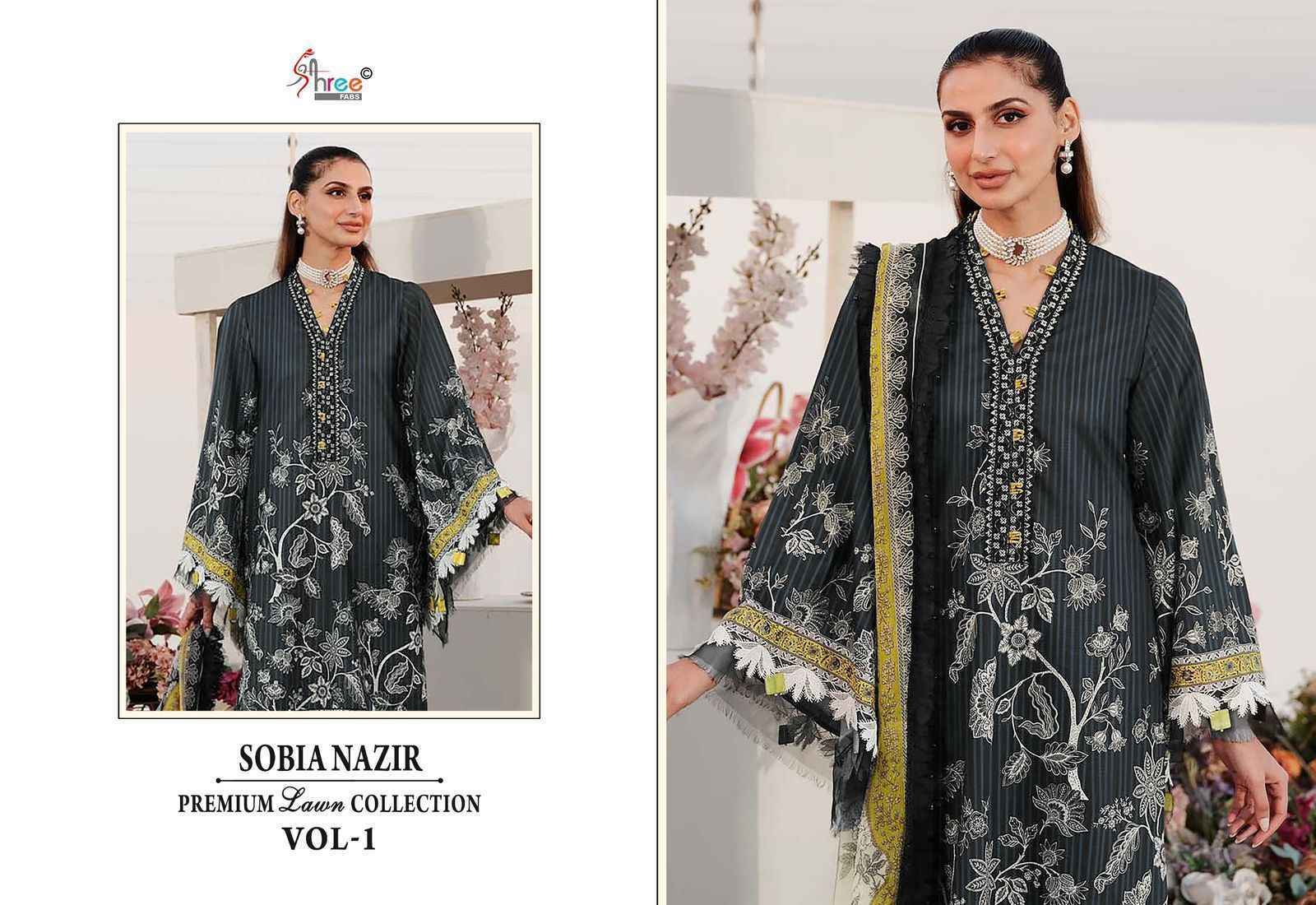 Shree Fabs Sobia Nazir Vol 1 Cotton Dress Material - Surat Wholesale Factory ( 6 pcs Catalogue )