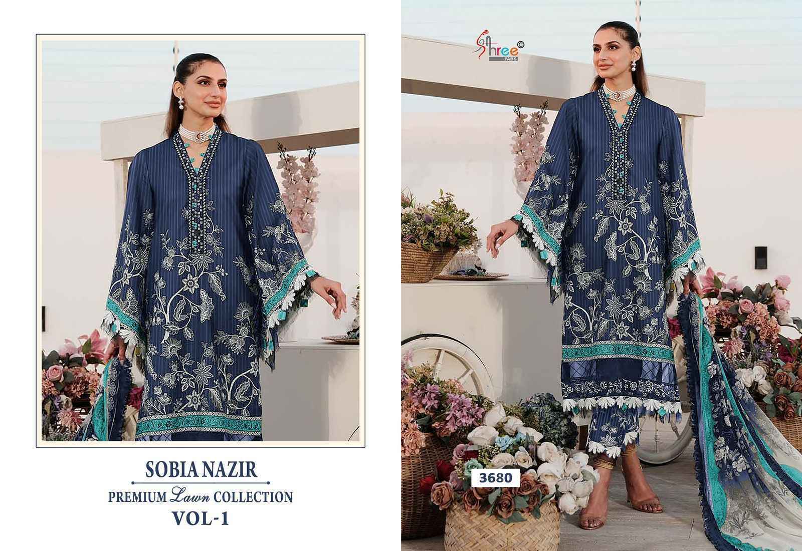 Shree Fabs Sobia Nazir Vol 1 Cotton Dress Material - Surat Wholesale Factory ( 6 pcs Catalogue )