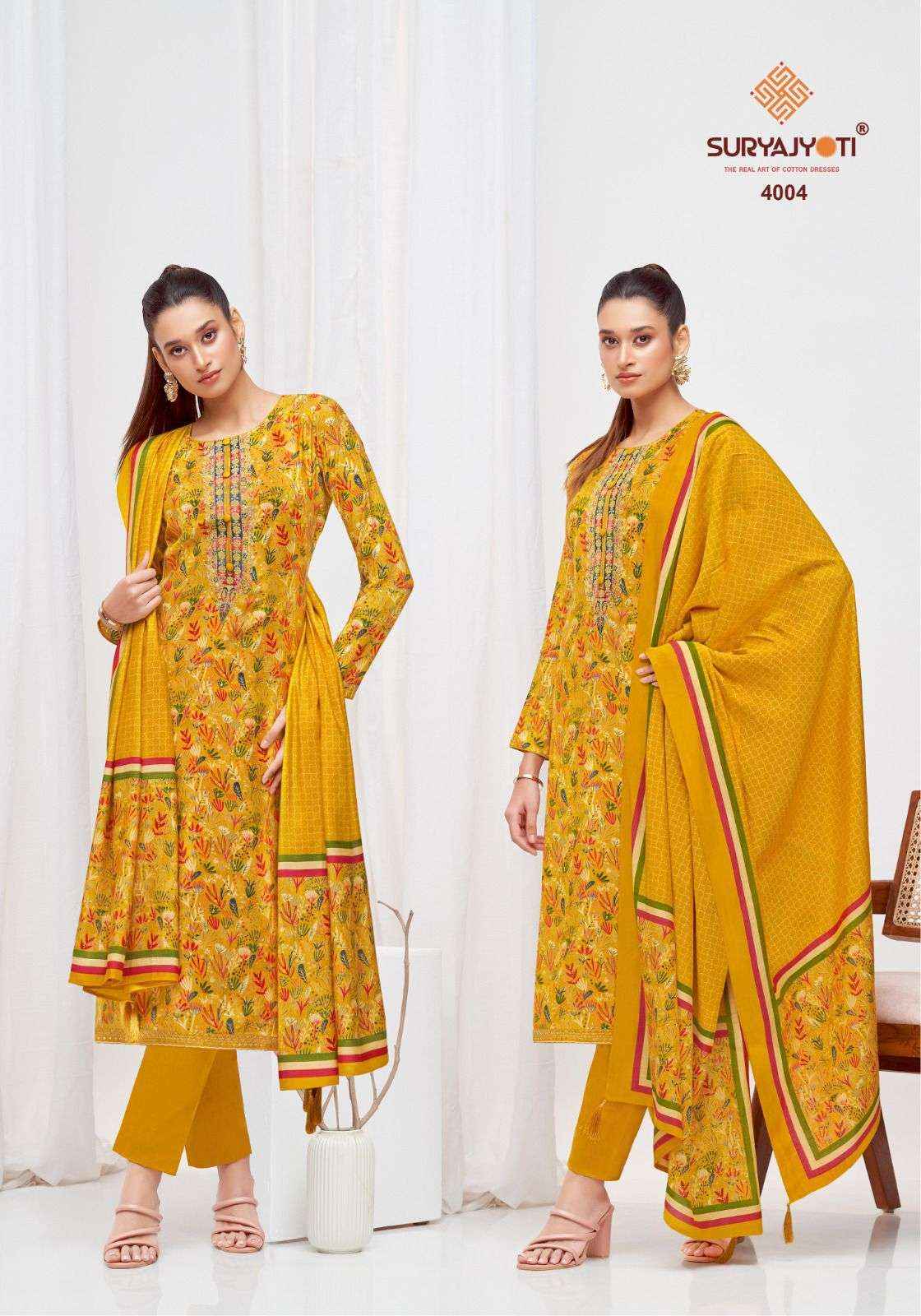 SURYAJYOTI PRIYANKA VOL 4 MODAL FOIL WHOLESALE SALWAR KAMEEZ ( 6 PCS CATALOG )