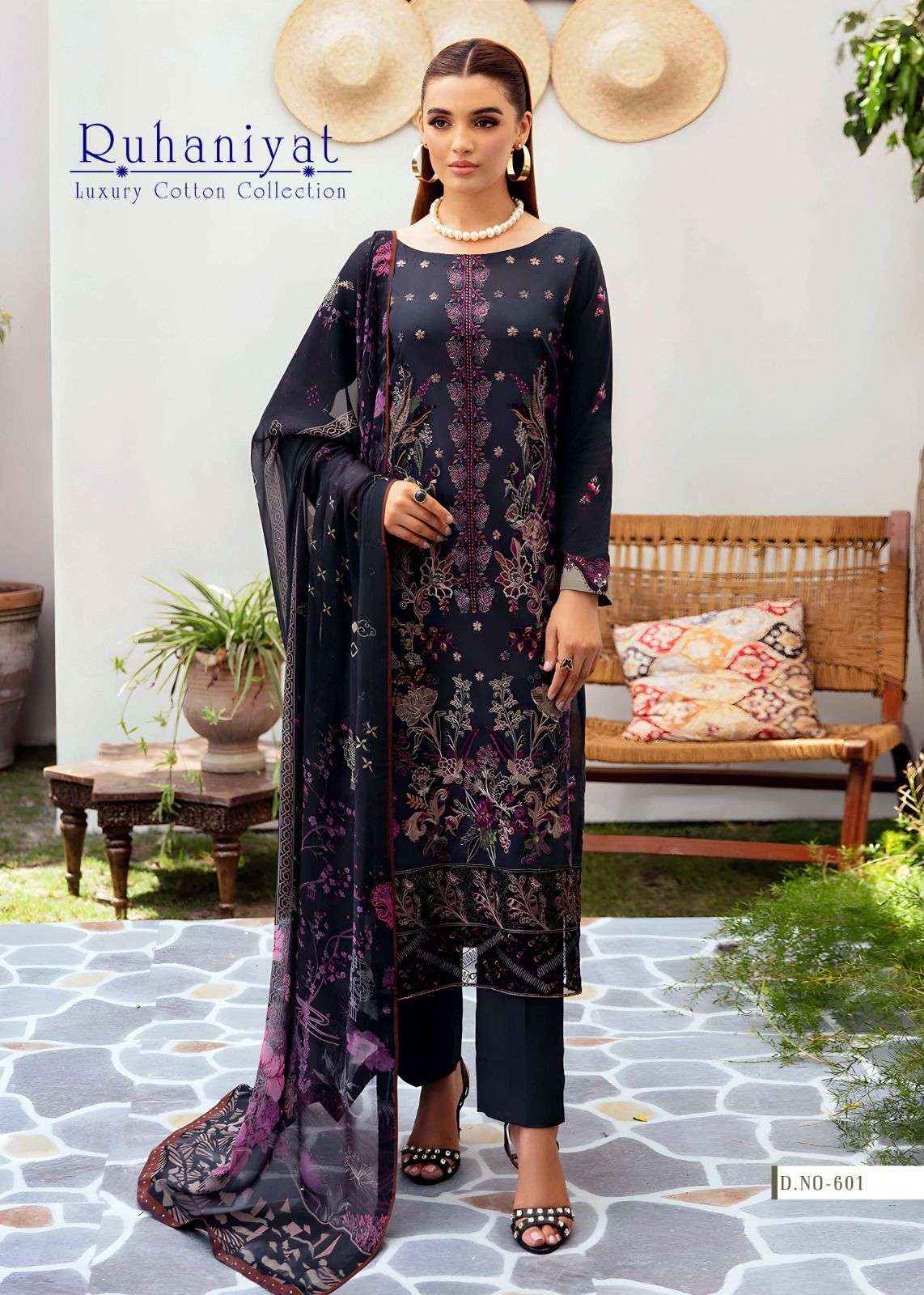 ASIFA NABEEL RUHANIYAT VOL 6 COTTON DIGITAL KARACHI PRINT SUIT ( 6 PCS CATALOG )