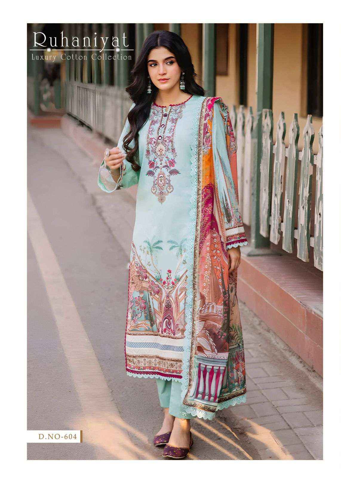 ASIFA NABEEL RUHANIYAT VOL 6 COTTON DIGITAL KARACHI PRINT SUIT ( 6 PCS CATALOG )