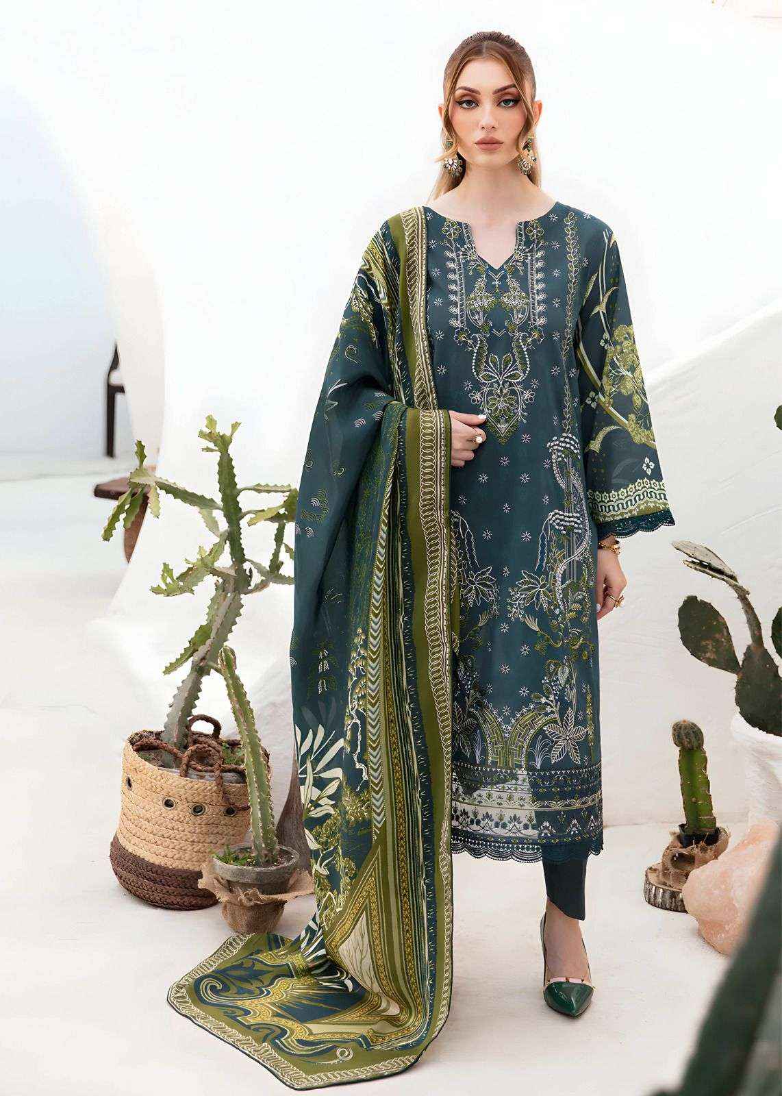 ASIFA NABEEL RUHANIYAT VOL 6 COTTON DIGITAL KARACHI PRINT SUIT ( 6 PCS CATALOG )